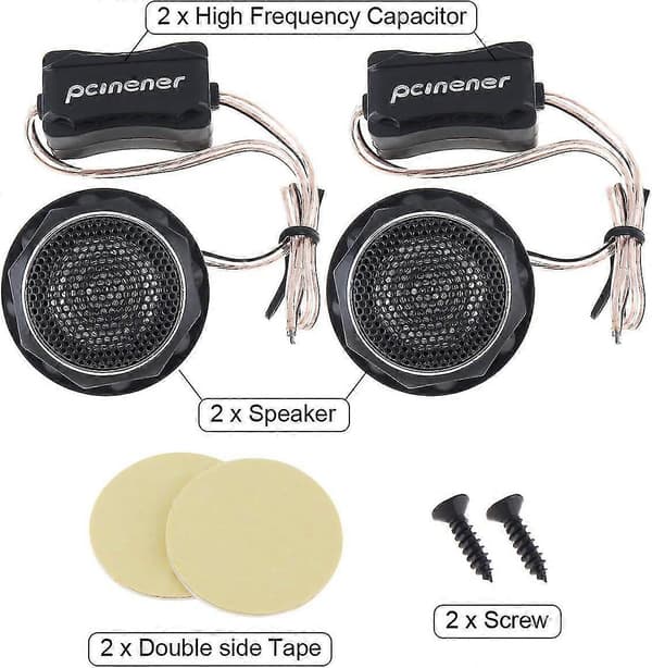 2st 140w T280 Högeffektiva Mini Dome Diskanthögtalare För Bilstereosystem