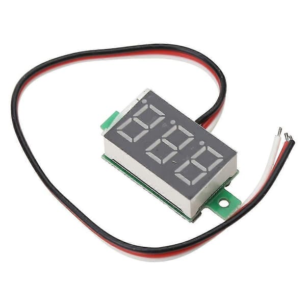 Ny Mini Tre Linje Led Lille Panel Meter Display Digital Voltmeter Dc0-100v