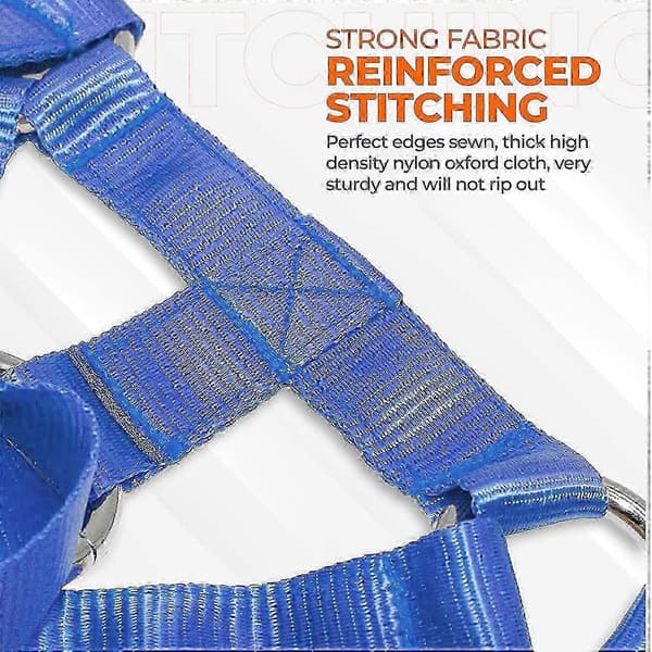 Justerbar \"No-Pull\" Hundsele med Reflexband och Säkerhetskrage för Träning Blue XL