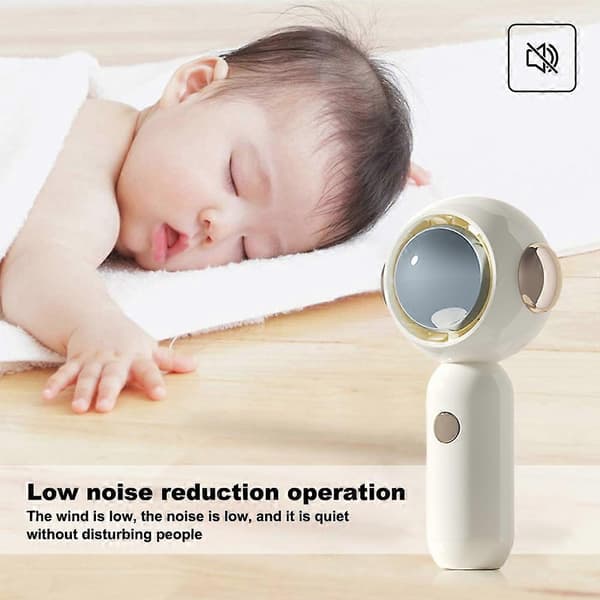 Håndholdt mini ventilator USB opladning mini ventilator-skrivebordsventilator-støjsvag mini ventilator