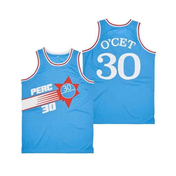 2023 sommarens nya BG basketball OCET#30 broderi tröja blue XXL