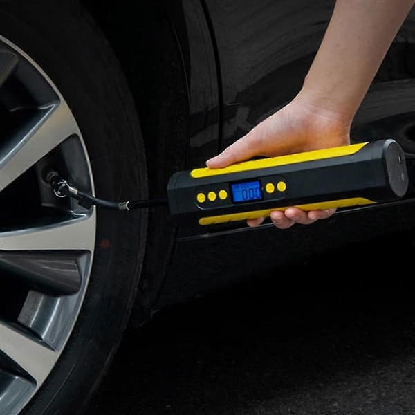 Bærbar Luftkompressor Mini Inflator Elektrisk Pumpe Nød Dekk Inflator