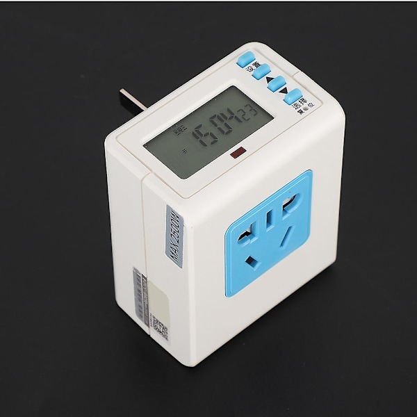 Digitalt Akvarietimer Stikur med Baggrundsbelysning Automatisk Tidsstyring Akvarium AU Stik 220V