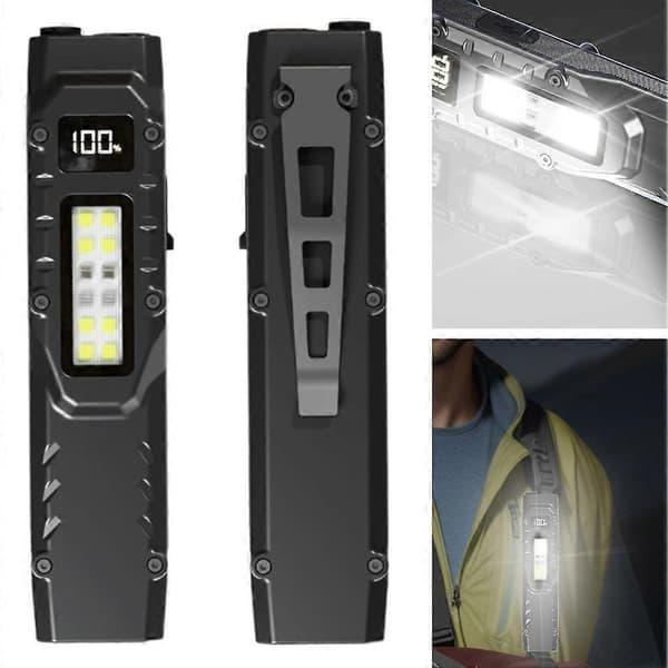 Monitoiminen Mini LED-taskulamppu USB-ladattava kirkas valo