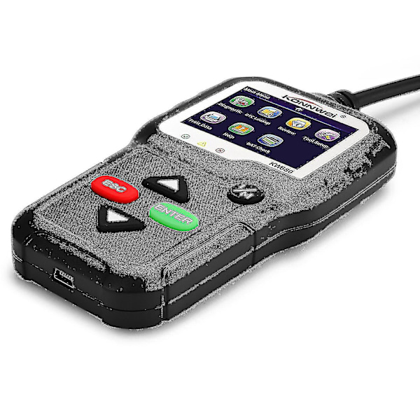 Konnwei Kw680 Professionell Obdii/eobd Scanner Obd2 Can Bus Kodläsare Med Tft Färgskärm - Röd--svart