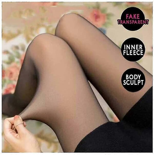 Damstrumpor Extra Tjocka Vinter Varma Tights Dubbelfodrade Termiska
