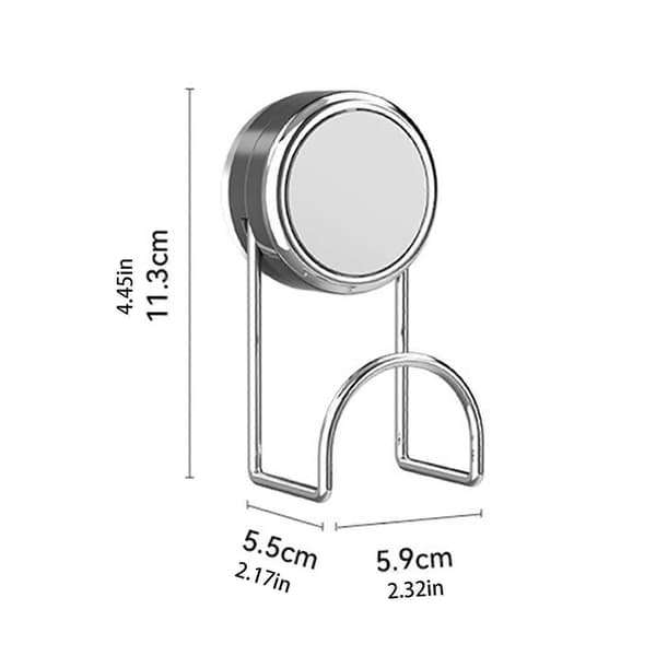 Robust svampeholder vaskearrangører uden borende design til effektiv vask og badeværelsesopbevaringsløsning sølv silver