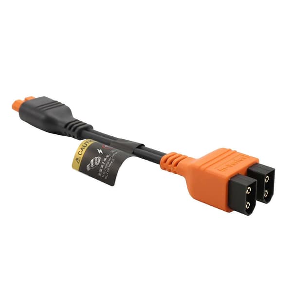 För EF ECOFLOW solpanelstillbehör - 1-till-2 adapterkabel - XT60I - 0,05 m anslutningskabel seriekoppling Black B