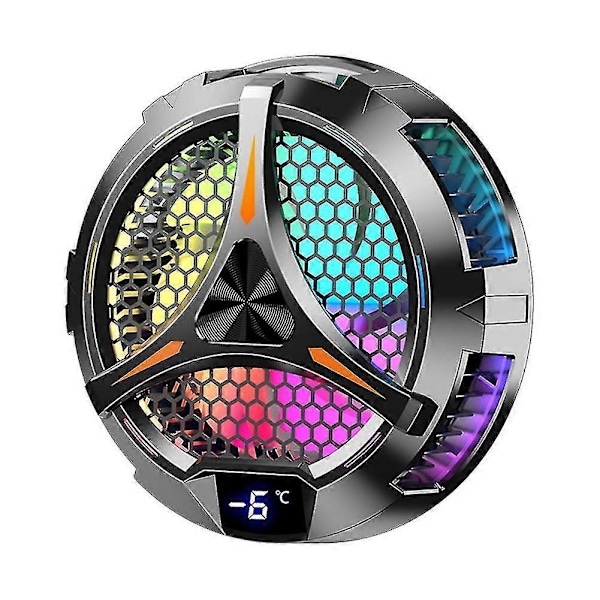 X42 Tablet Køler Radiator Tablet Køler Rgb Farverig Belysning 10cm Magnetisk Halvleder Køler Køleblæser Til Tablet