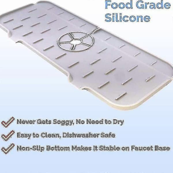 Stänkskydd för Kran Absorbent Pad Kit Badrumskran Stänkskydd Silikon Pad