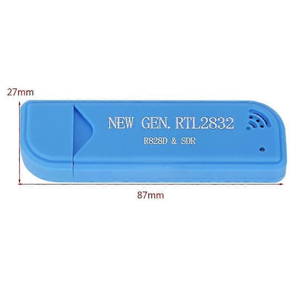 Mini Bærbar Digital Modtager SDR RTL2832U R828D A300U FM 25MHz-1760MHz