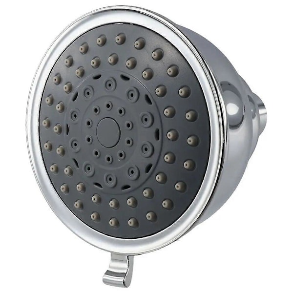 4 Tums Duschhuvud Justerbar Ersättning 5 Sprayinställningar Silver Regn Duschhuvud Krom Utseende för Badrum