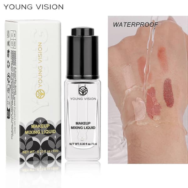Makeup Fixer Mixing Liquid Kosmetika Ögonskuggstätningsmedel Förlänger Sminkpigmentets Hållbarhet 9ML 3pcs