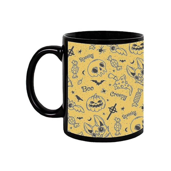 Halloween clutter mönstermugg -bild av Shutterstock hög kvalitet 11 oz