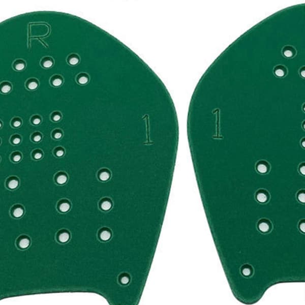 Simhandpaddlar för styrketräning Green M