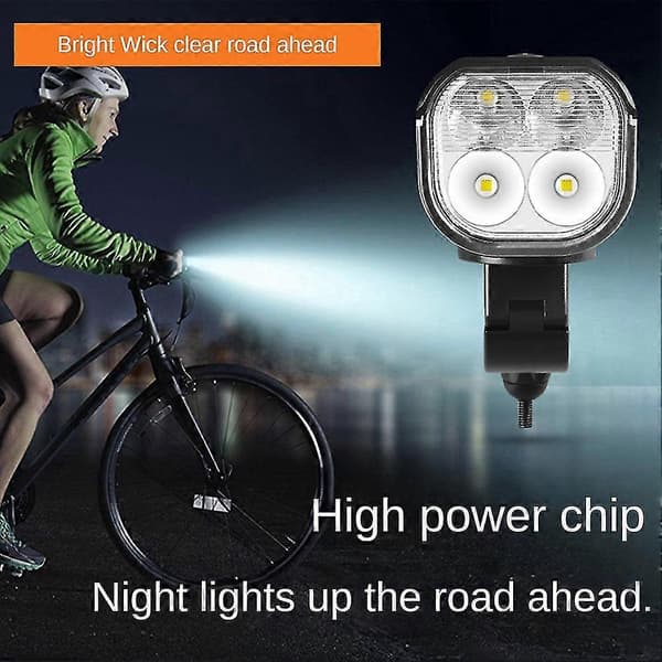 Lampe, Intelligent Lyssensor, USB-genopladelig Aluminiumlegering Cykellygte