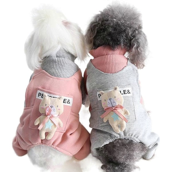 Syksyn ja talven uusi söpö karhunukke nelijalkainen lemmikkieläinten vaatetus Teddy Bichon lemmikkikoiran vaatteet Fense X-Large