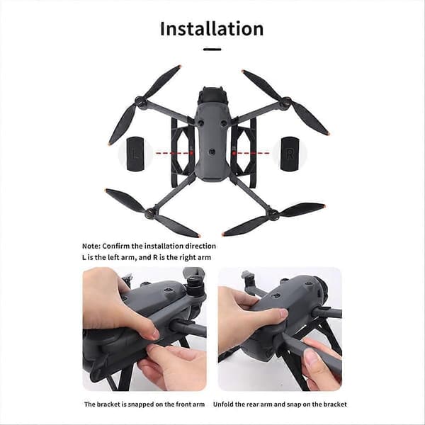 Landningsställ för 4 Pro Drone Fotfäste