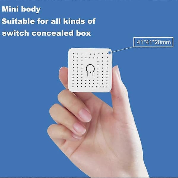 Mini DIY smartbryter 16A smarthus-automatisering trådløs bryter med stemmestyring