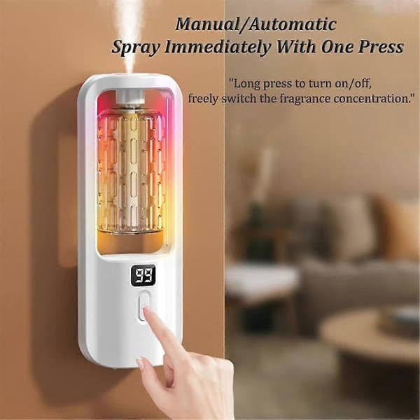Aromadiffuser Doft Eterisk Olja Aromaterapimaskin Väggmonterad Luftfuktare Maskin Luftfräschare