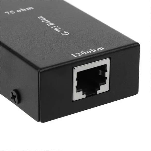 2.048Mbps G703 Koaksial BNC til RJ45 Mitter E1 Konverter Balansert til Ubalansert 75 Ohm til 120 Ohm I