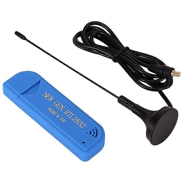 Mini Bærbar Digital Mottaker SDR RTL2832U R828D A300U FM 25MHz-1760MHz