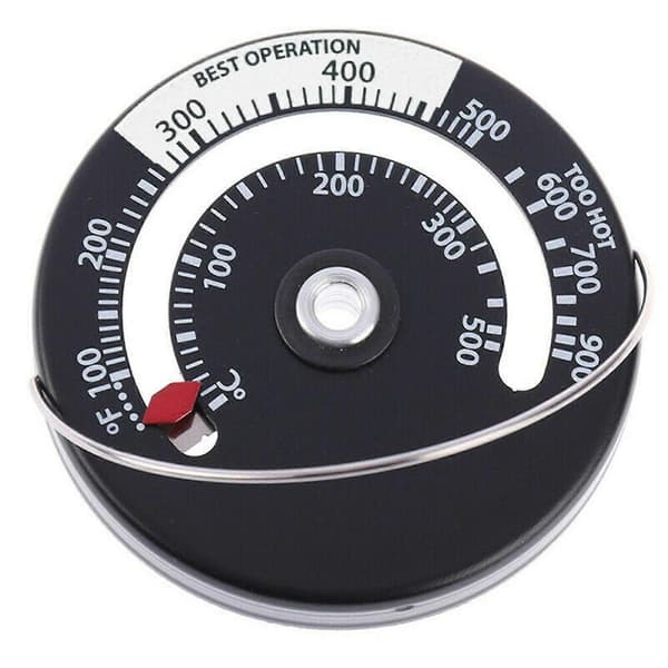 Magnetisk Rörtermometer för Vedspis, Värmemätare för Öppen Spis