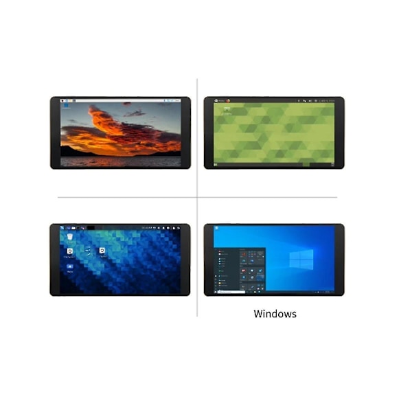 Ny 5,5 tums 1080P AMOLED IPS LCD-skärm - Kompatibel USB-skärm Kapacitiv Touch för 4B 3B+ 3B