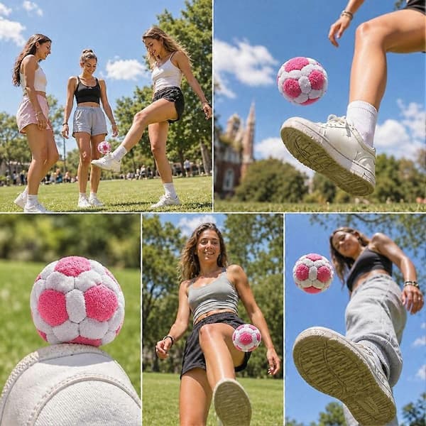 Fodboldstil Hacky Sack Footbag Bold Blød Kick Træning Udendørs Spil Legetøj til Børn Voksne C