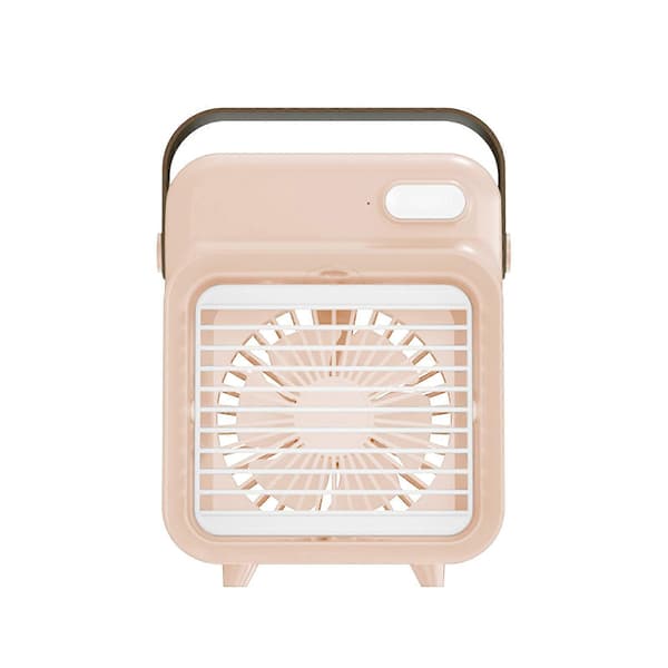 Køleventilator vandkøling lille ventilator lille aircondition ventilator plug-in bordventilator Pink