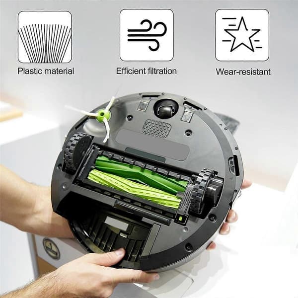 12 KPL IRobot Roomba I7 E5 E6 I3 Rullaharja Sivuharja Suodatin Puhdistustarvikkeet