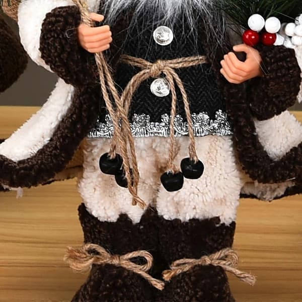 Jul tomte med glasögon presentpåse för docka plysch stående figurer De 30CM