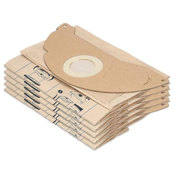10-pak støvsugerposer, kompatible med Karcher WD2, MV2, erstatter Karcher 6.904-322.0