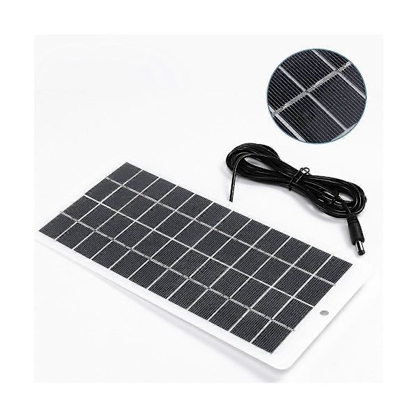 5W 12V Solcellepanel Polysilisiumpaneler Utendørs Solcellelader Bærbart Solcellepanel med DC Po