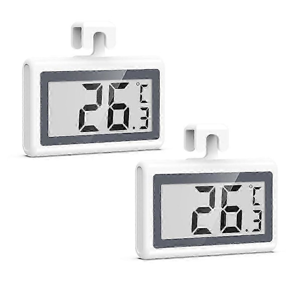 Kjøleskapstermometer, Digitalt Kjøleskapstermometer, med LCD-skjerm, C/F-bryter, for Kjøkken