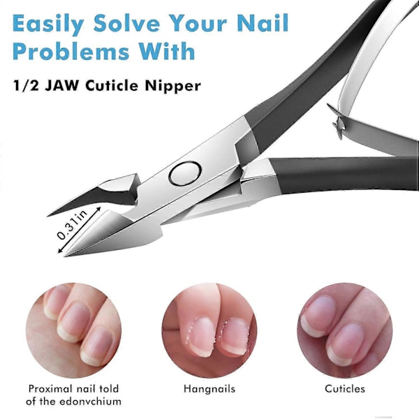 Professionell Nagelbandstrimmer - Rostfri Nipper för Manikyr