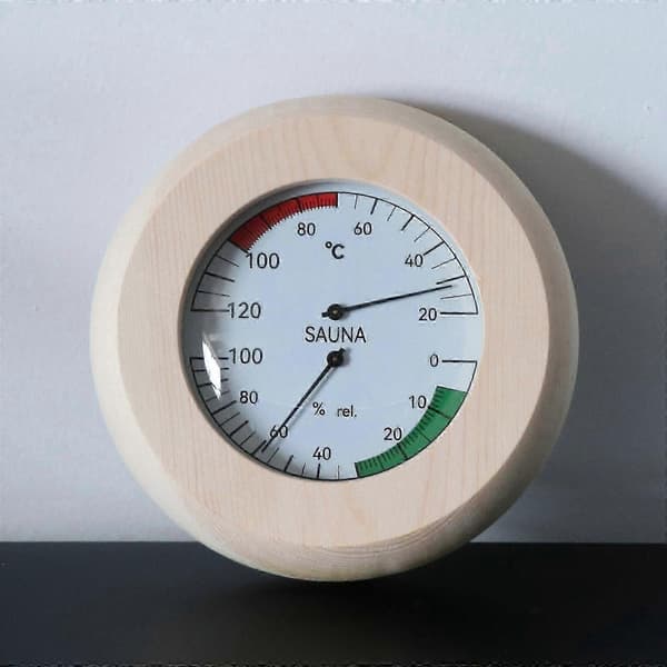 2x14,5x3cm Digital bastu trätermometer hygrometer för basturum hotell