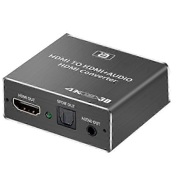 HDMI Audio Extractor HDCP CEC + Optisk TOSLINK SPDIF + 3.5mm RCA Audio Converter 4K x 2K 3D HDMI Au