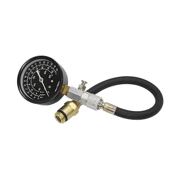 Motorkompressionstestare Mätare Kontroll Testverktygssats Passar 14mm 18mm Bil Diagnostiska Serviceverktyg