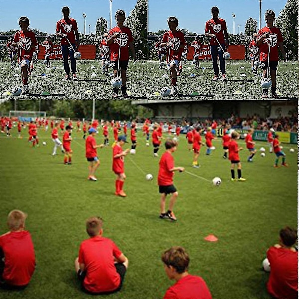 1 stk. Fotball Treningsball Spark Fotball Tpu Barn Voksen Futbol Med Snor Nybegynner Trener Treningsbelte