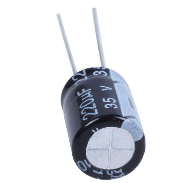 10 x 220uF 35V 105C Elektrolytkondensator 8x12mm