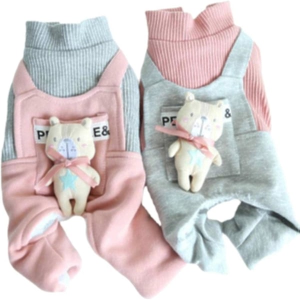 Syksyn ja talven uusi söpö karhunukke nelijalkainen lemmikkieläinten vaatetus Teddy Bichon lemmikkikoiran vaatteet Fense X-Large