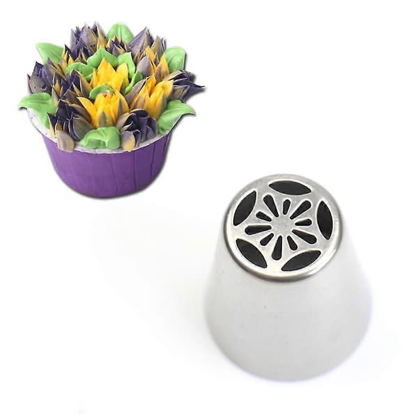 Tulipan Glasur Sprøjte Dyser Rustfrit Stål Blomst Creme Konditori Tip Dyser Pose