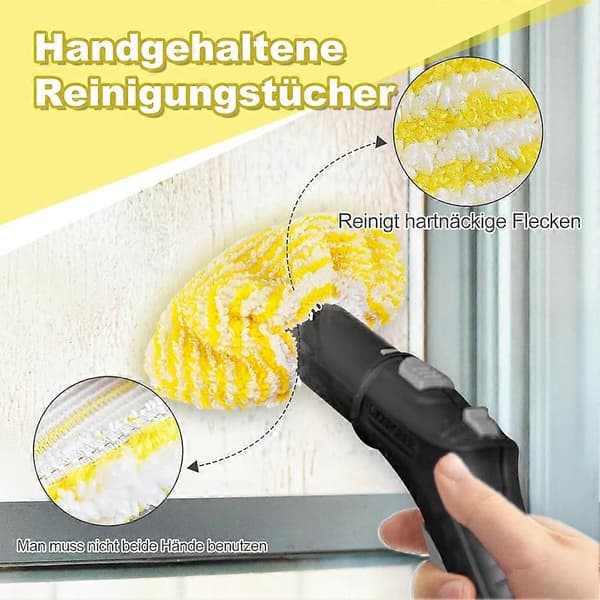 Damprenser Gulvdyse Forlengelsesrør Moppeputer Sett for Karcher SC1 SC2 SC3 SC4 SC5 SG4 Damprenser Tilbehør A Set a