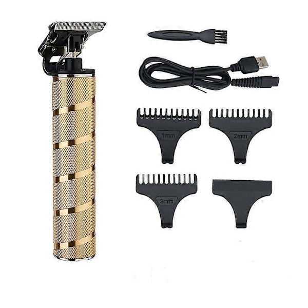 Hårtrimmer til mænd, trådløs skægtrimmer hårklippere til mænd, elektrisk barbermaskine Zero Gapped Razor T Blade Liners Outline Edgers Grooming Kit, gave