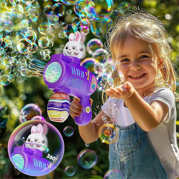 Kanin Bubbelmaskin för Barn, Automatisk Bubbelmaskin, Födelsedagspresent, Party Favörer för Små Gi