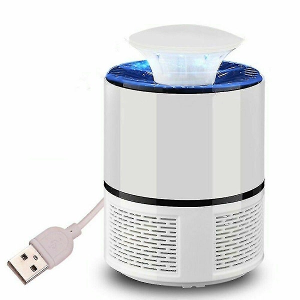 Sex UV-lampor Myggdödarlampa med USB-strömförsörjning Vit