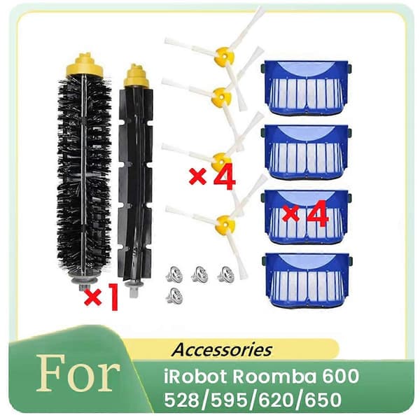Til iRobot Roomba 600 Serie 528/595/620 Fejerobot Tilbehør