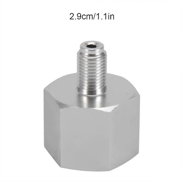 Mini CO2 Regulator Adapter för Hemmabryggt Öl Corny Keg 3/8-24UNF till 6ACME-6G