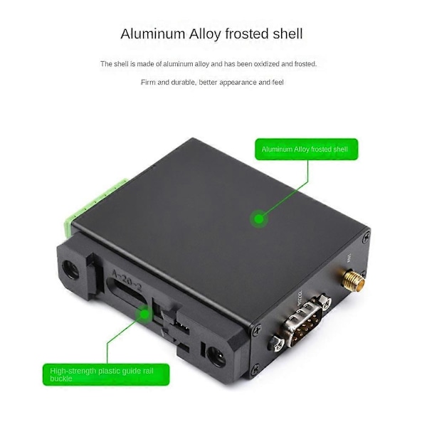 Waveshare SX1262-LoRa-DTU-HF 850-930MHz DIN-skena LoRa Dataöverföringsterminal DTU RS232/RS485/R